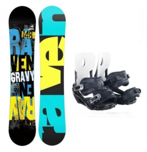 Raven Gravy 2019/20 dětský snowboard + Beany Lucky vázání - 110 cm + S (EU 37-40)