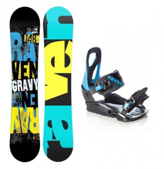 Raven Gravy 2019/20 dětský snowboard + Raven S200 blue vázání - 110 cm + S/M (EU 37-41)