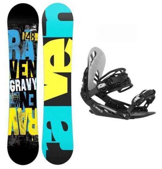 Raven Gravy snowboard + Gravity G1 black/light grey 20/21 vázání - 151 cm + M (EU 39
