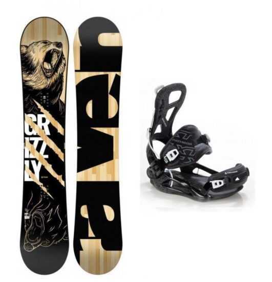 Raven Grizzly snowboard + vázání Pathron XT black  - 154 cm + L (EU 42-44)