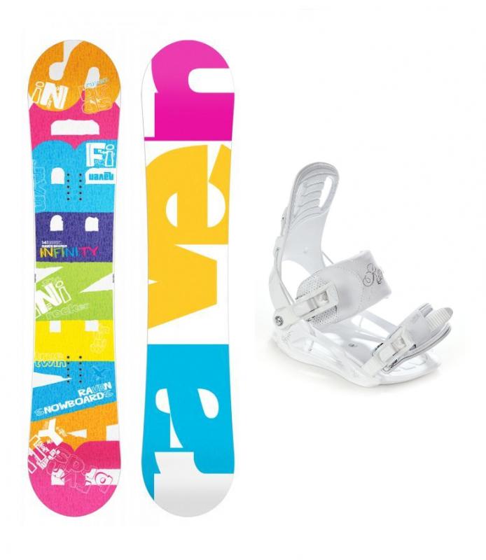 Raven Infinity 2019 + vázání Raven Luna dámský snowboard set - 141 cm + S (EU 35-38)