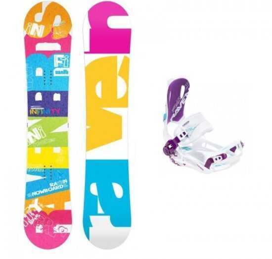 Raven Infinity Rocker 2019 snowboard + Raven FT 270 white/violet vázání - 141 cm + M (EU 39-42)