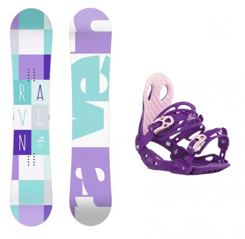 Raven Laura 2018 dámský snowboard + vázání Gravity G2 Lady Purple - 140 cm + M (EU 38-42)