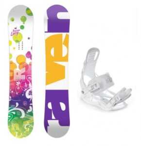 Raven Lucy CAP dívčí snowboard + Raven Luna vázání - 138 cm + S (EU 35-38)