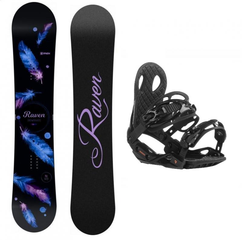 Raven Mia Black dámský snowboard + Gravity G2 Lady black 19/20 vázání - 139 cm + L (EU 42