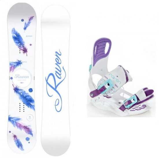 Raven Mia White dámský snowboard + Raven Starlet White vázání - 139 cm + S (EU 35-39)