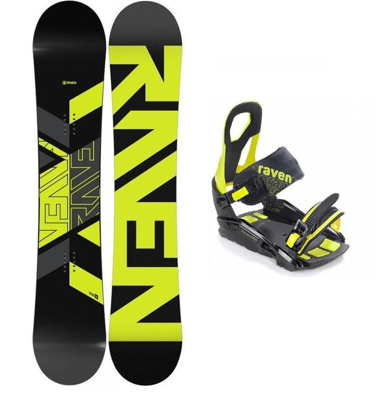 Raven Patrol pánský snowboard + Raven S200 lime vázání - 150 cm + M/L (EU 40-47)