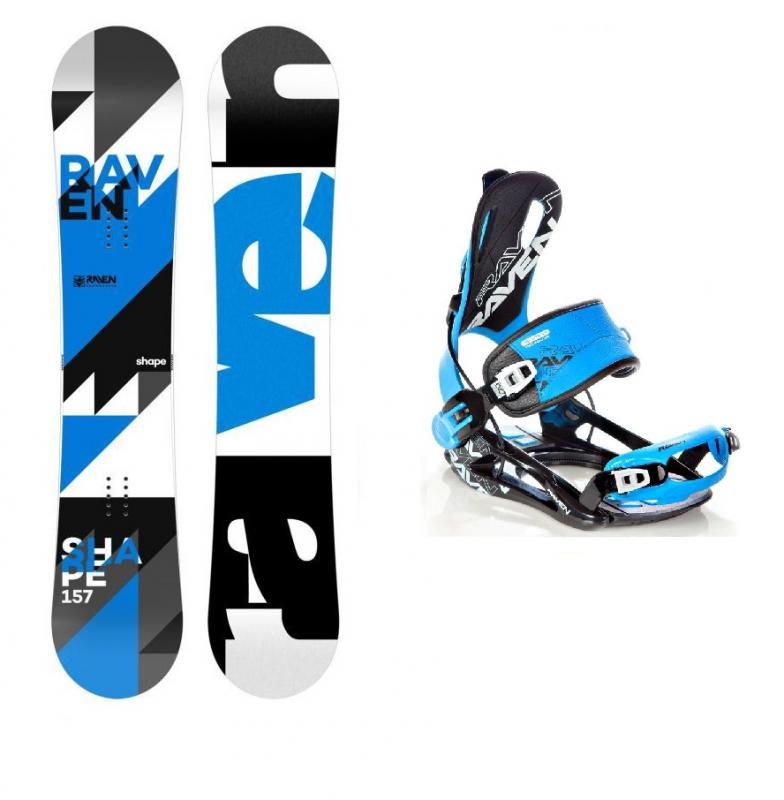 Raven Shape blue snowboard + vázání Raven Fastec FT 270 blue - 151 cm + M (EU 39–41)