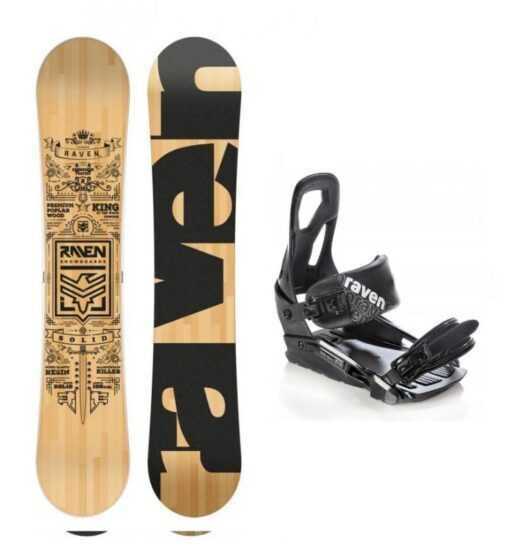 Raven Solid 2020 snowboard + vázání Raven S200 black  - 152 cm + S/M (EU 37-41)