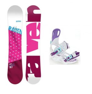 Raven Style Pink 2018 dámský snowboard + vázání Raven Starlet White - 144 cm + S (EU 35-39)