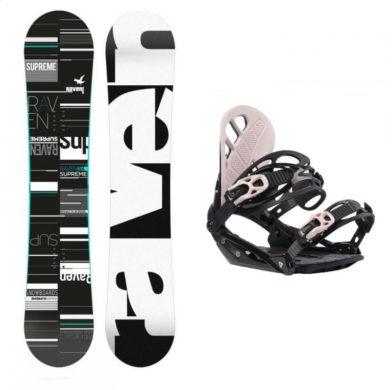 Raven Supreme 2018 black/mint dámský snowboard + Gravity G1 Lady black vázání - 139 cm + L (EU 42