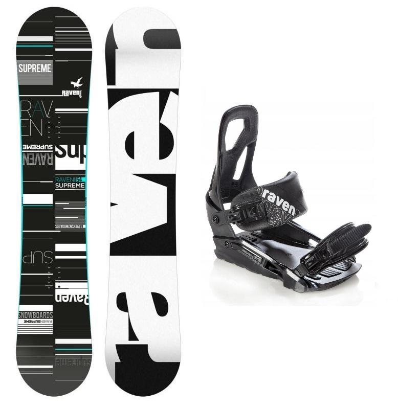 Raven Supreme 2019/20 black/mint snowboard + Raven S200 black vázání - 139 cm + S/M (EU 37-41)