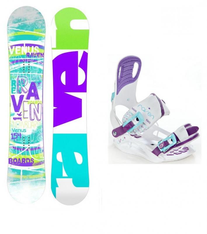 Raven Venus 2018 dámský snowboard + vázání Raven Starlet White - 138 cm + S (EU 35-39)