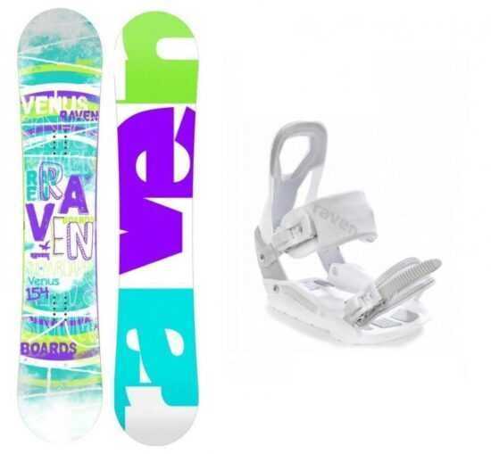 Raven Venus 2019/20 snowboard + Raven S200 white vázání - 138 cm + S/M (EU 37-41)