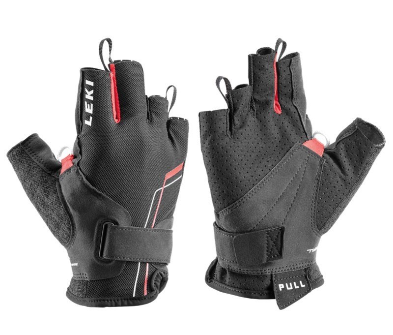 Rukavice LEKI Nordic Breeze Shark Short 649703302 black/red/white