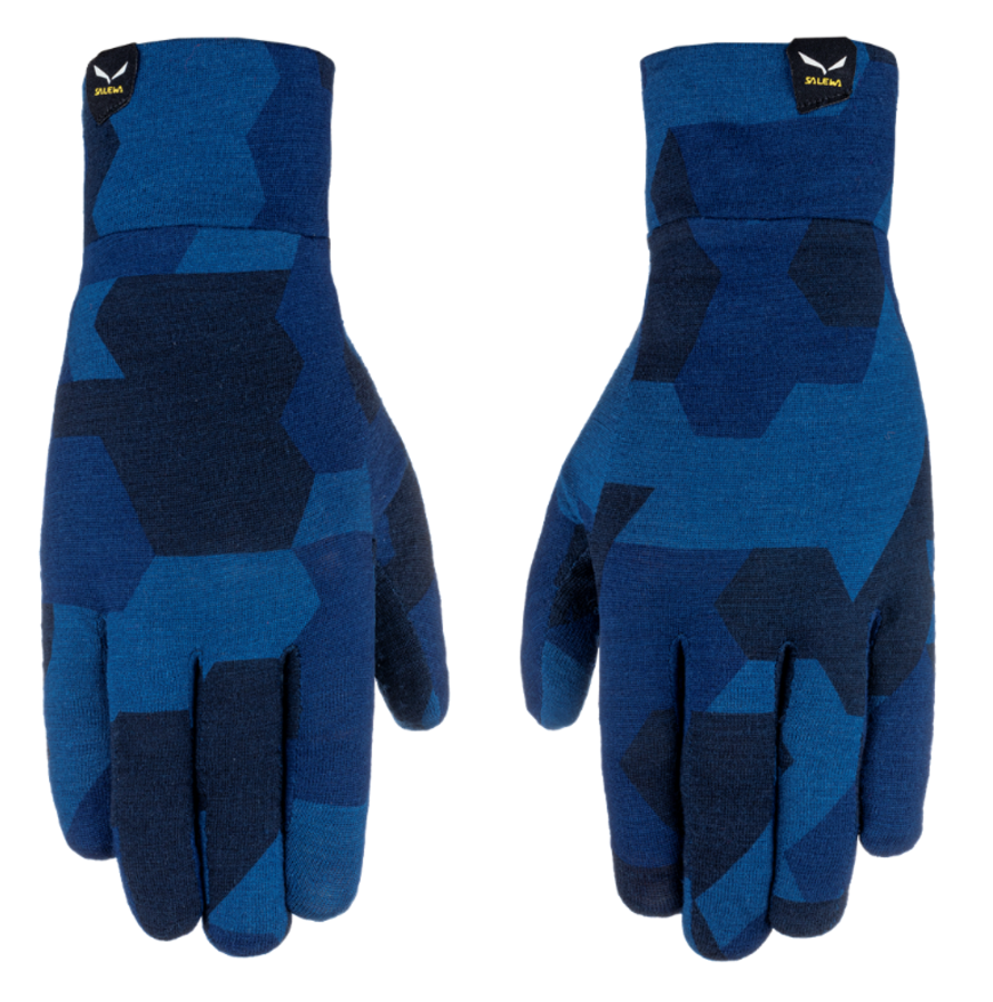 Rukavice Salewa Cristallo liner gloves navy camou 28214-3938