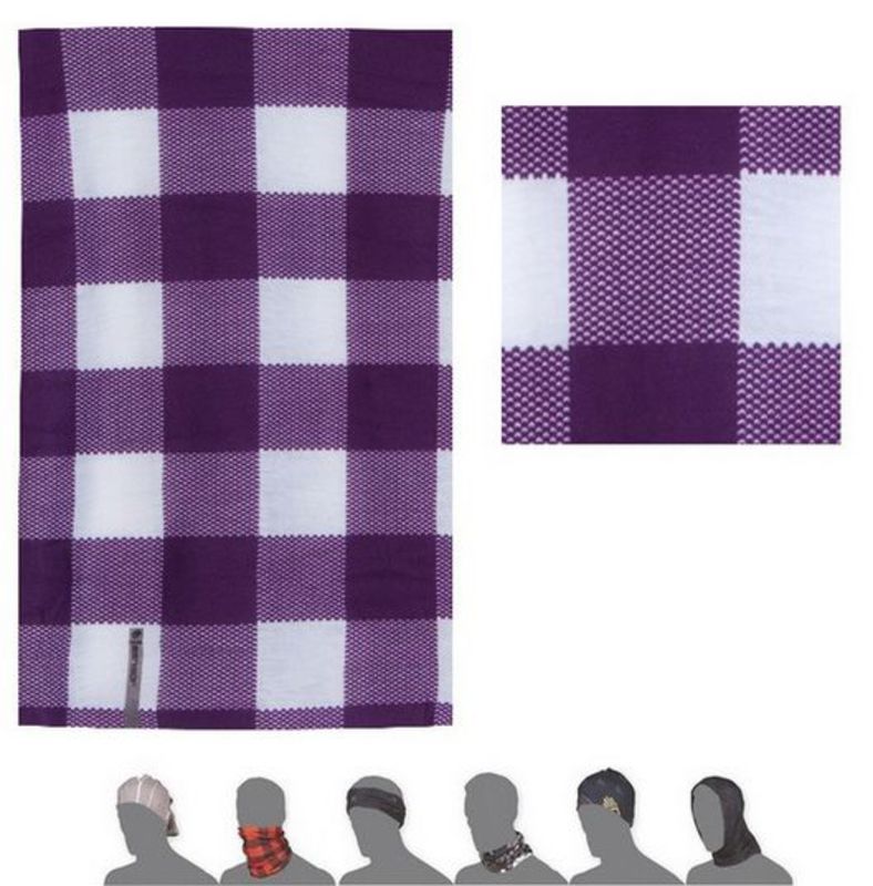 Šátek Sensor Tube Kostka fialová bílá 16200163