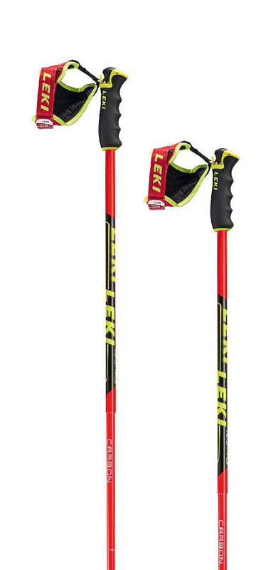 Sjezdové hole LEKI Venom GS neonred/black/white/yellow 6436769