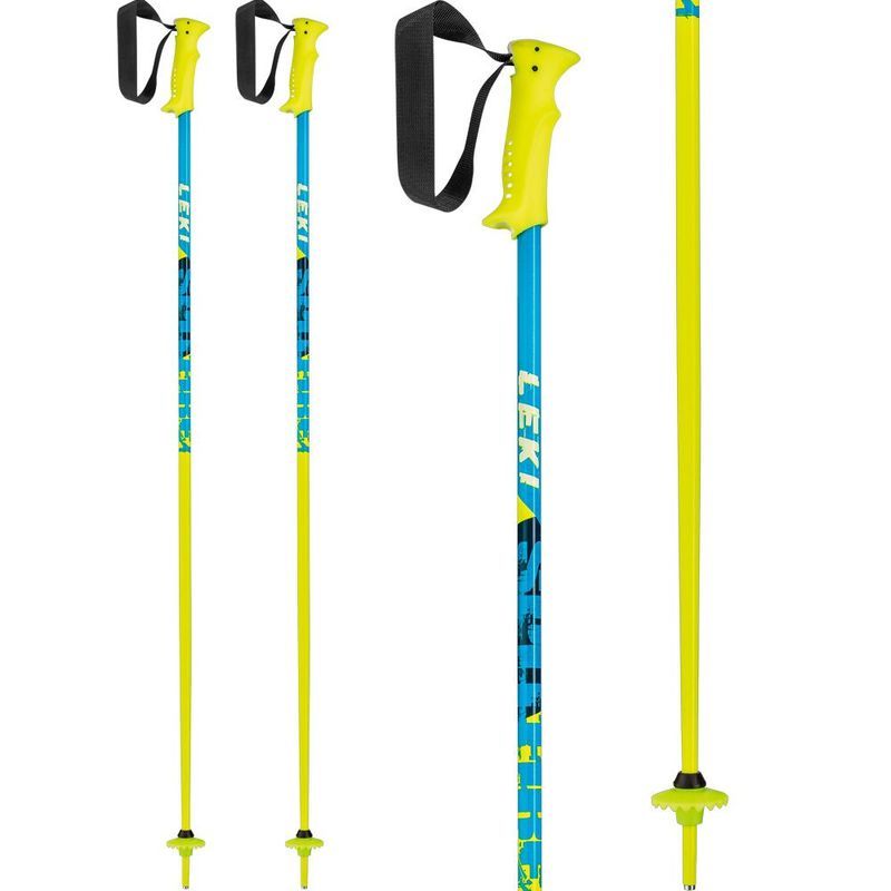 Sjezdové hole Leki Spitfire Lite S neonyellow/blue/white 64965401