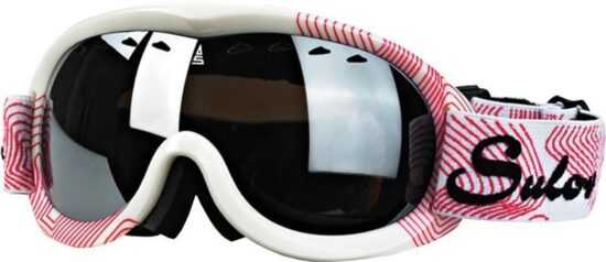 Sulov Passo 1 růžovo/bílé juniorské lyžařské brýle - Kouřový + stříbrná