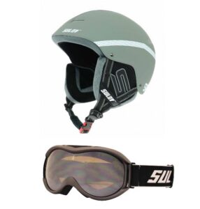 Sulov Sphare silver lyžařská helma + brýle Sulov FREE - L/XL - obvod hlavy 58-61 cm