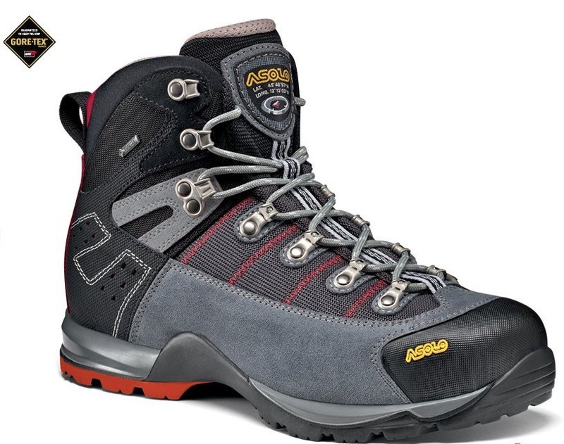 Boty Asolo Fugitive GTX 900 cendre/gunmetal/red