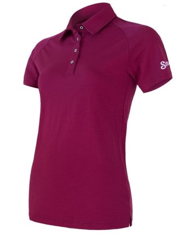 Dámské triko Sensor Active polo kr.rukáv lilla 19100005