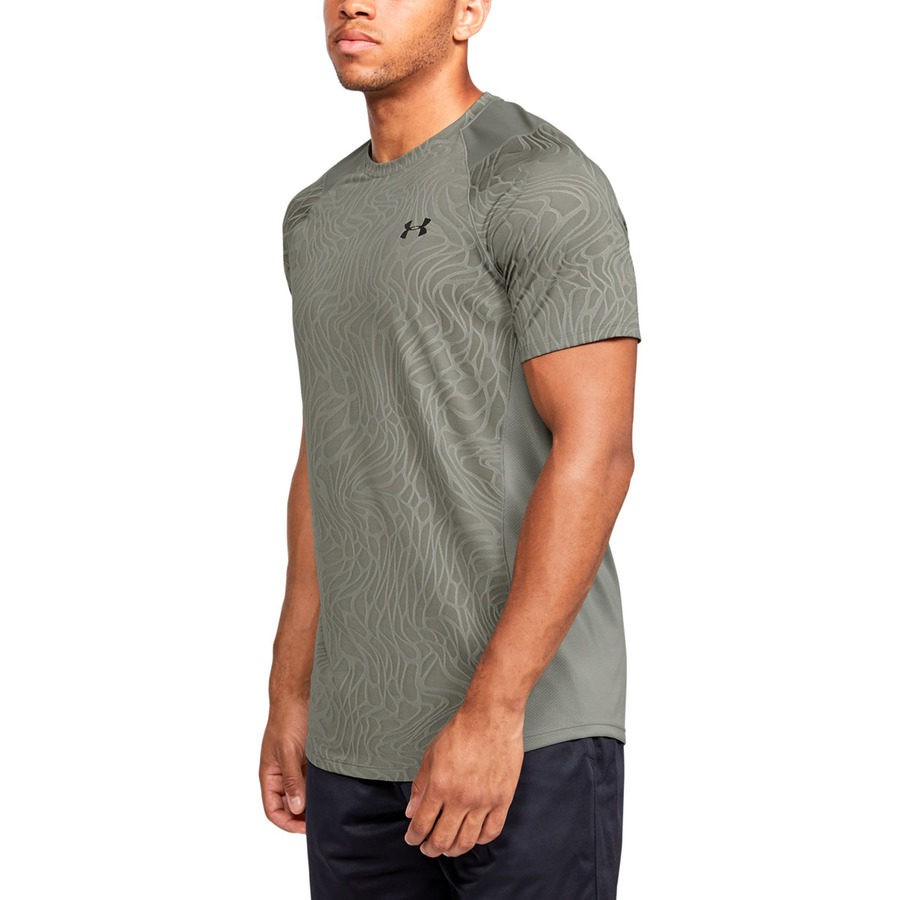 Pánské triko Under Armour MK1 Jacquard SS  Gravity Green  S