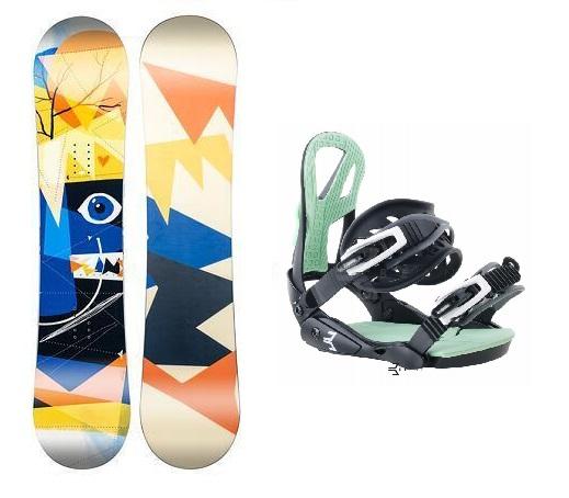 Beany Bonjour dětský snowboard + Beany Teen vázání - 125 cm