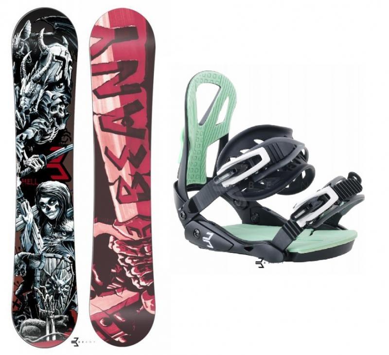 Beany Hell snowboard + Beany Teen vázání - 140 cm