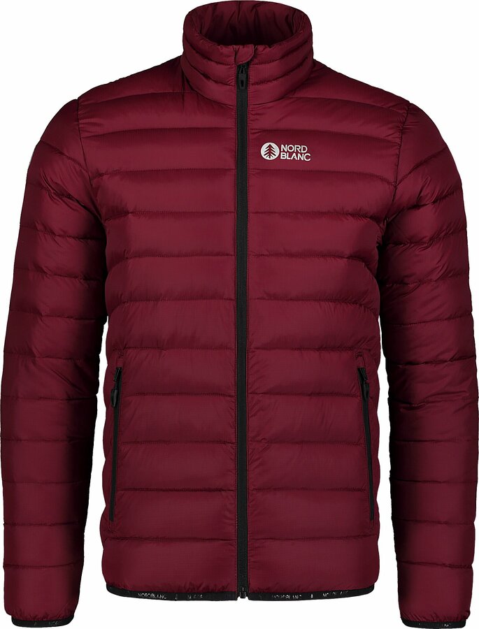 Pánská prošívaná bunda Nordblanc Highlander vínová NBWJM7526_PLU