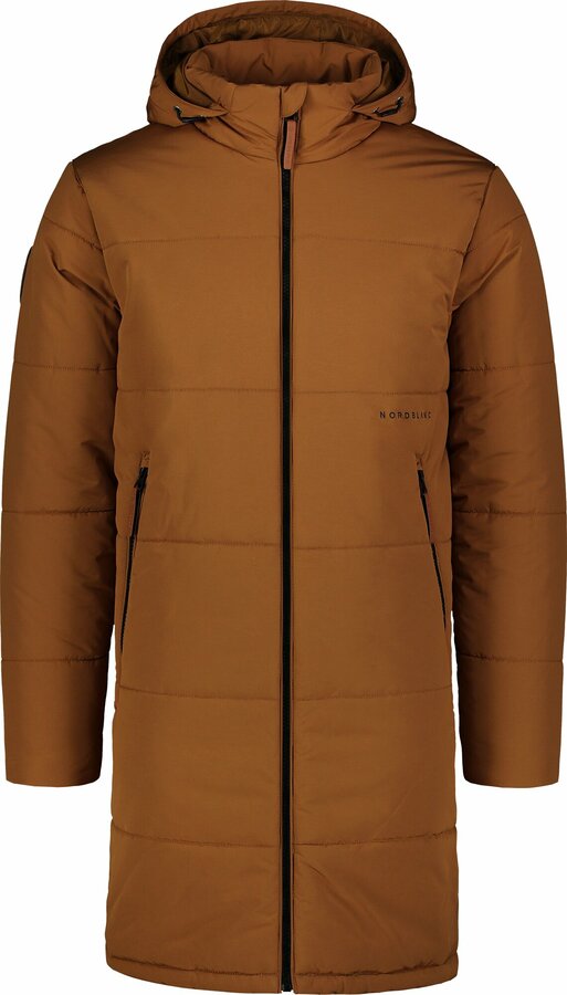 Pánský prošiváný kabát Nordblanc Unity hnědý NBWJM7508_PUH