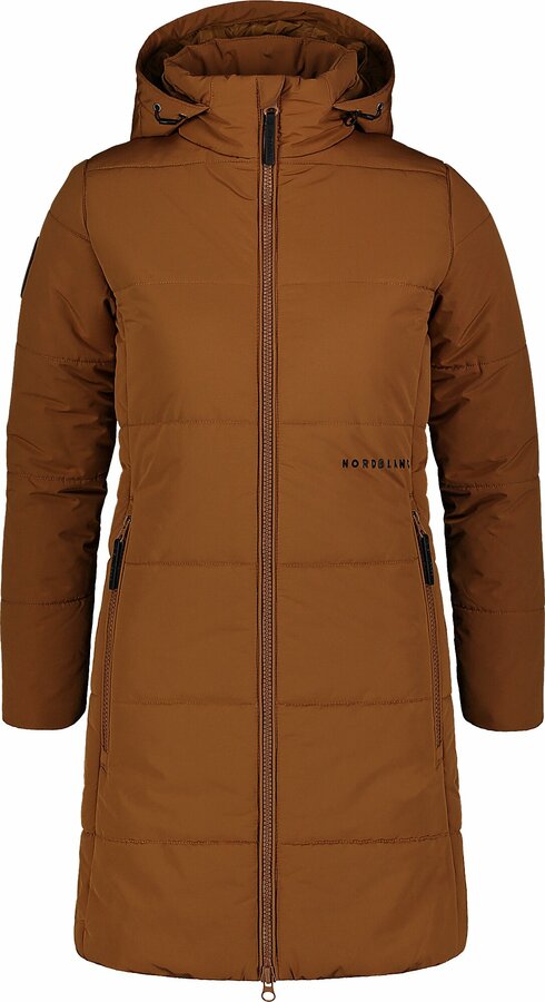 Dámský zimní kabát Nordblanc Flake hnědý NBWJL7540_PUH