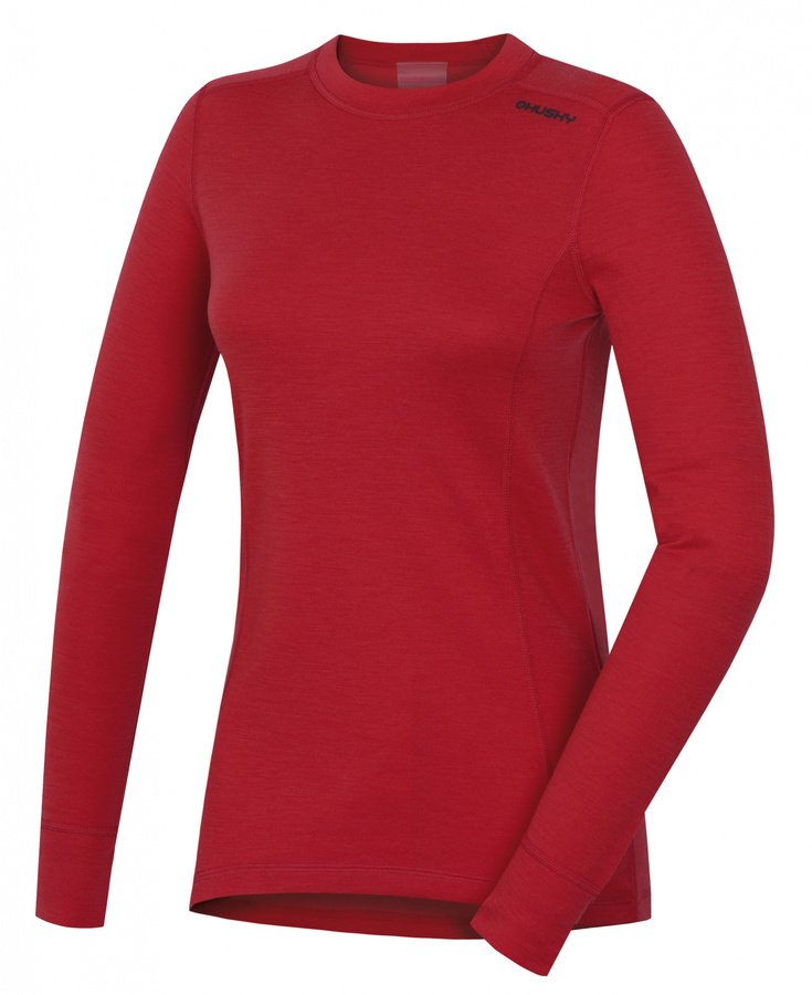 Dámská merino mikina Husky Aron L tl. vínová