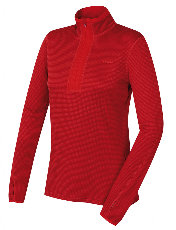 Dámská mikina s rolákem Husky Artic L vínová/červená