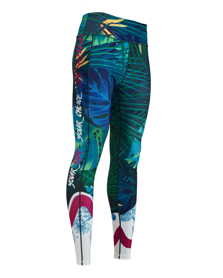 Dámské sportovní legíny Silvini Veroli WP1909 ocean