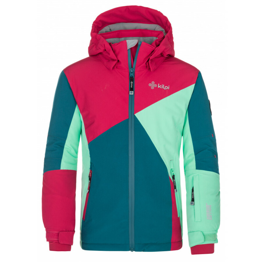 Dívčí lyžařská bunda Kilpi SAARA-JG tyrkysová