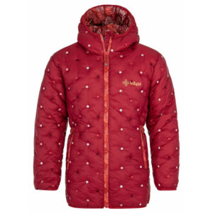 Dívčí zimní prošívaný kabát Kilpi DAMIA-JG tmavě červený