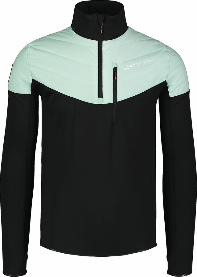 Pánská sportovní bunda Nordblanc Turtleneck zelená NBWJM7521_ZEU