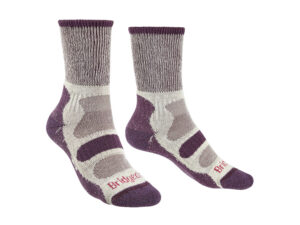 Ponožky Bridgedale Hike LW Cotton CC Boot Women´s plum/350