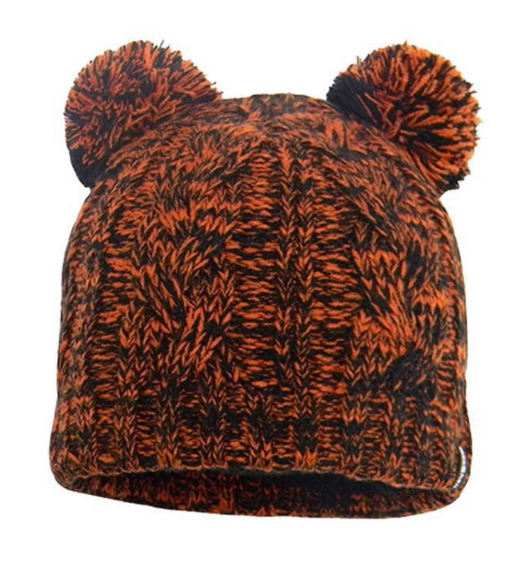Čepice DexShell Children Beanie Pom Pom Tangelo red