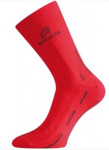 Unisex vlněné ponožky Lasting WLS 388 červená