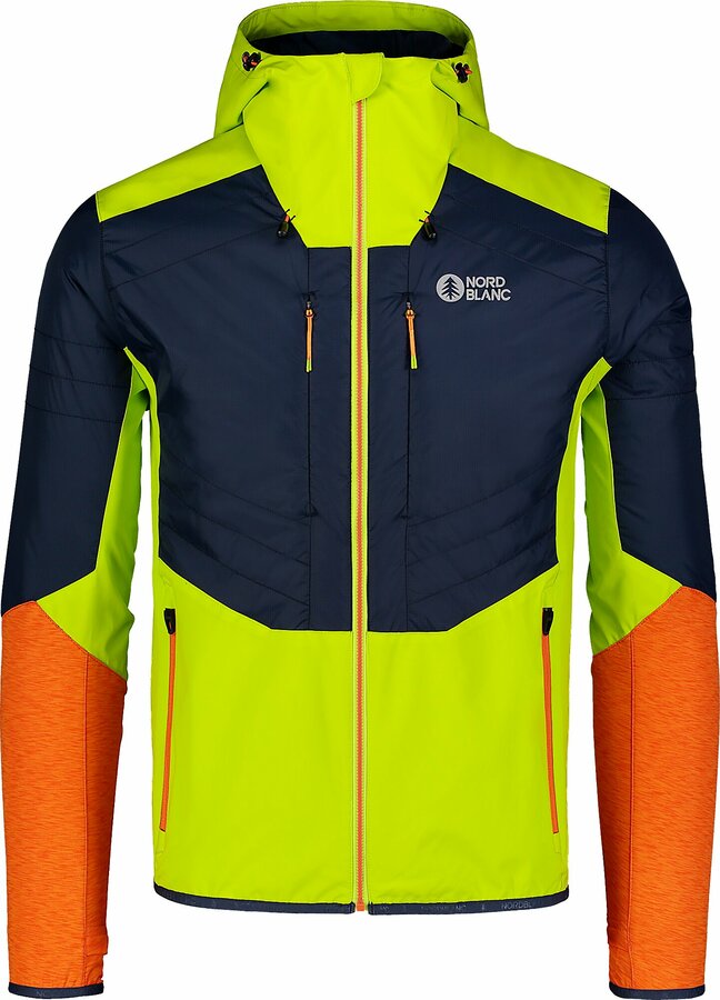 Pánská sportovní bunda Nordblanc Composition zelená/modrá NBWJM7523_JSZ