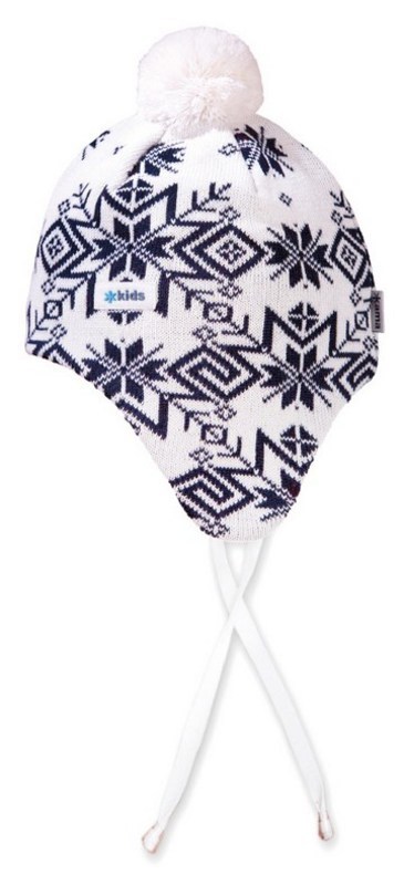 Dětská pletená čepice Kama BW18 - Windstopper 100 bílá